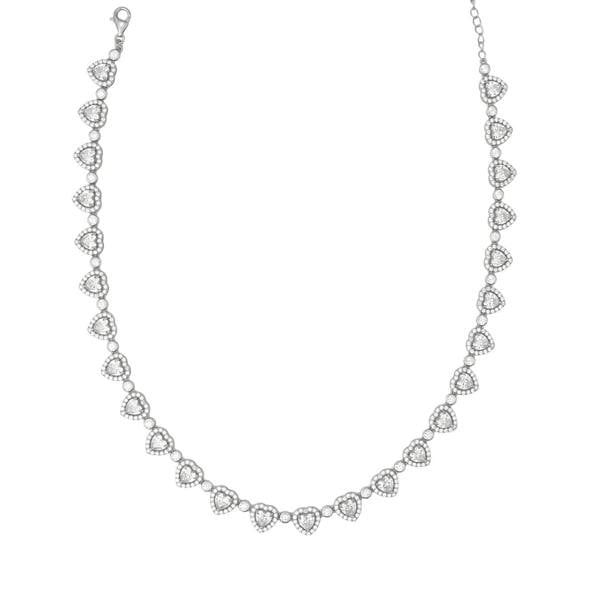 Say It With Heart Tennis Choker Necklace