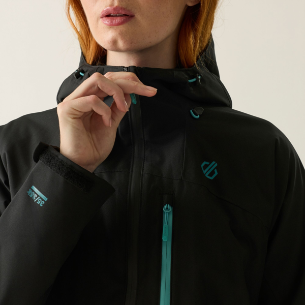Dare 2B Womens Torrek III Logo Jacket - Black/Teal