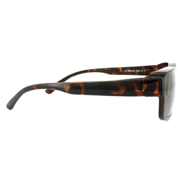 Polaroid Suncovers Fitover Sunglasses P8406 0BM IG Dark Havana Brown Polarized
