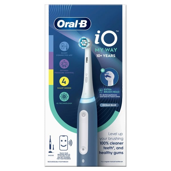 Oral-B iO My Way Electric Toothbrush, For Ages 10+ - Blue