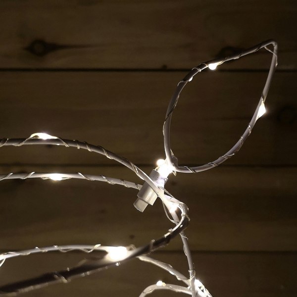 Samuel Alexander 63cm Outdoor Twinkling LED Grazing Reindeer Christmas Decoration in Warm White