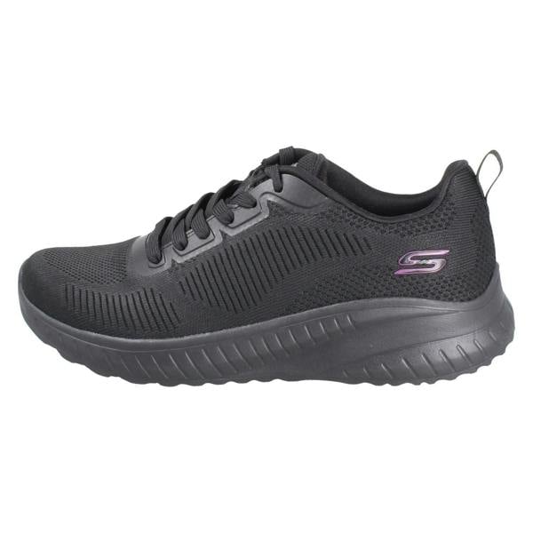 Skechers Ladies Skechers Bobs Memory Foam Vegan Trainers 117209 Face Off