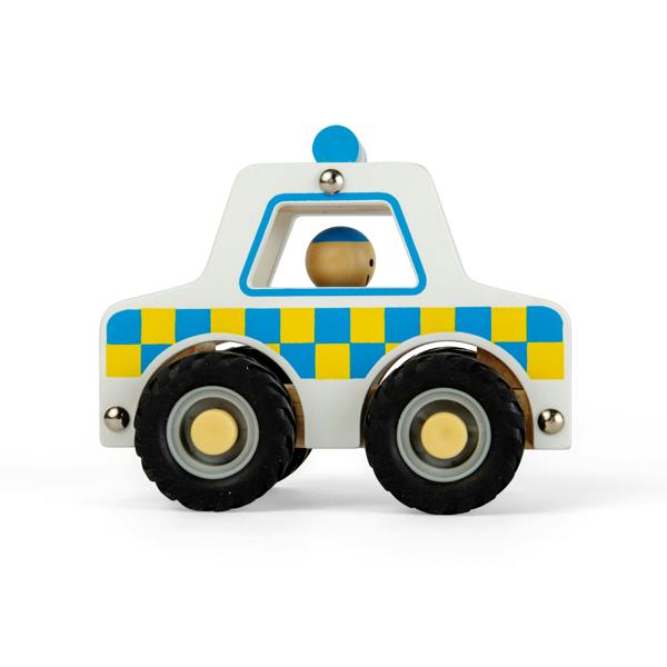 Bigjigs Toys Mini Wooden Police Car