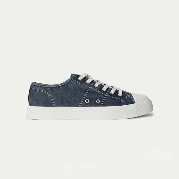 Polo Ralph Lauren AYERS LOW Canvas Trainers   in  Navy