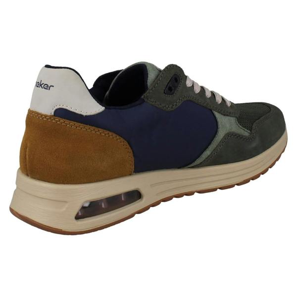 Rieker Mens Rieker Casual Lace Up Suede Leather Trainers B1000