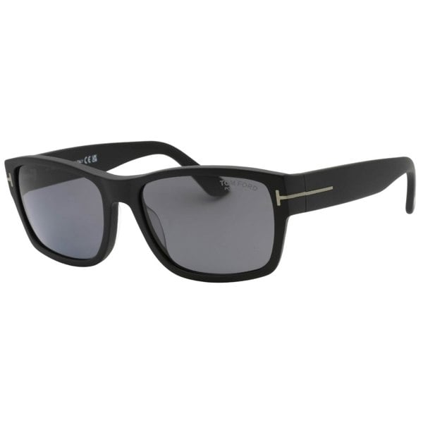 Tom Ford Smoke Polarized Matte Black Sunglasses One Size