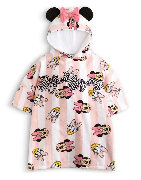 Vanilla Underground Disney Girls Pink Minnie And Daisy Poncho Towel (One Size)