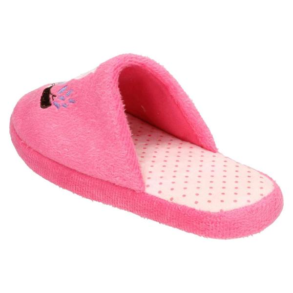 Spot On Ladies Spot On Owl Print Mule Slipper