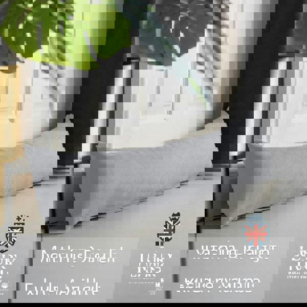 Luxury Living Velvet Chenille Thermal Fleece Lined Single Eyelet Door Curtain