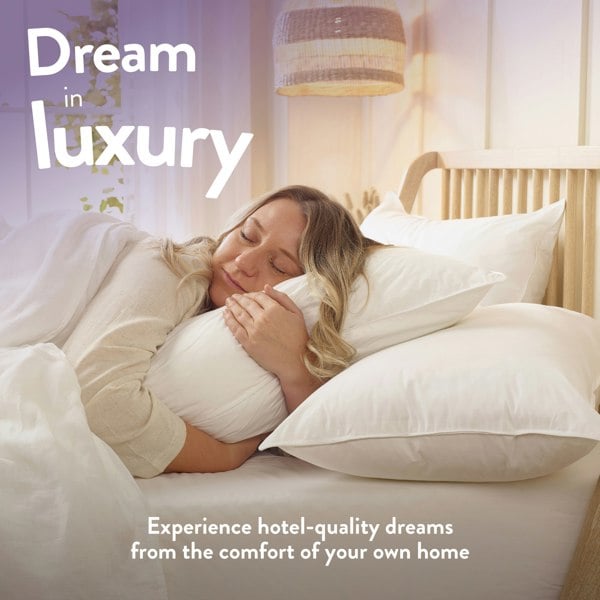 Slumberdown Duck Feather Medium Support Pillow