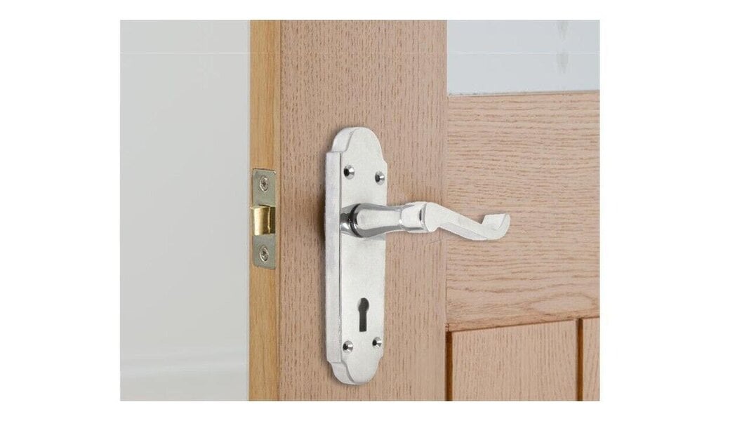 EDH Door Hardware Epsom Door Handles x1 – Chrome Internal Lever Handles for Interior Doors