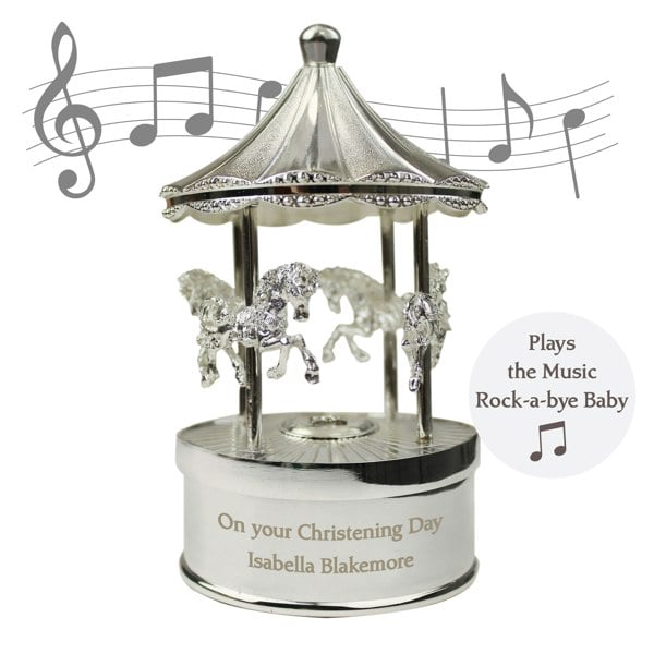 Personalised Memento Company Personalised Musical Carousel Ornament
