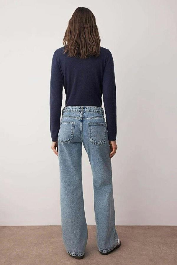 WOVCOR Low Waist Wide Leg Jeans