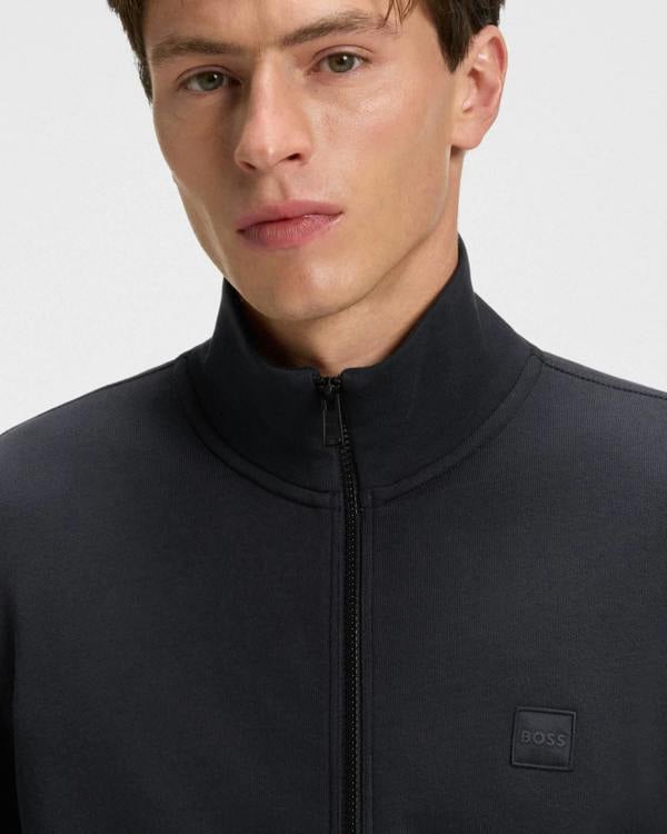 BOSS Orange Zestart Mens Full Zip Sweatshirt - Dark Blue 404