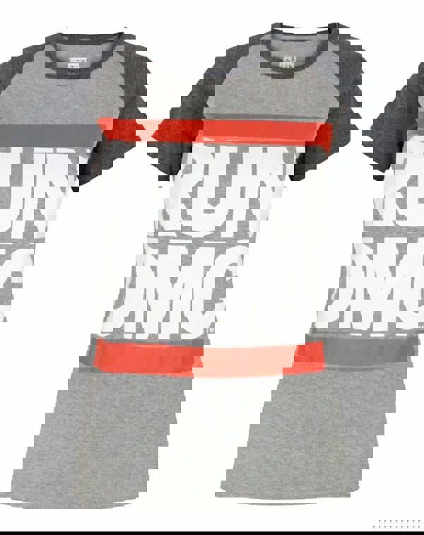 Run DMC Womens Grey Raglan Short Sleeved T-Shirt