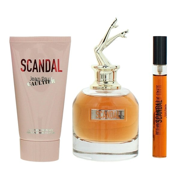 Jean Paul Gaultier Scandal 3 Piece Gift Set: Eau de Parfum 80ml - Eau de Parfum 10ml - Body Lotion 75ml