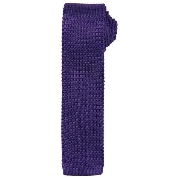 Premier Unisex Adult Slim Knitted Tie - Purple