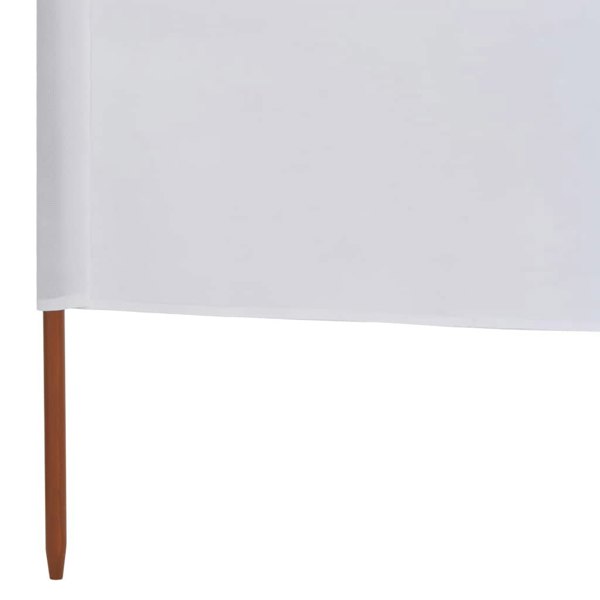 Berkfield 9-panel Wind Screen Fabric 1200x160 cm Sand White