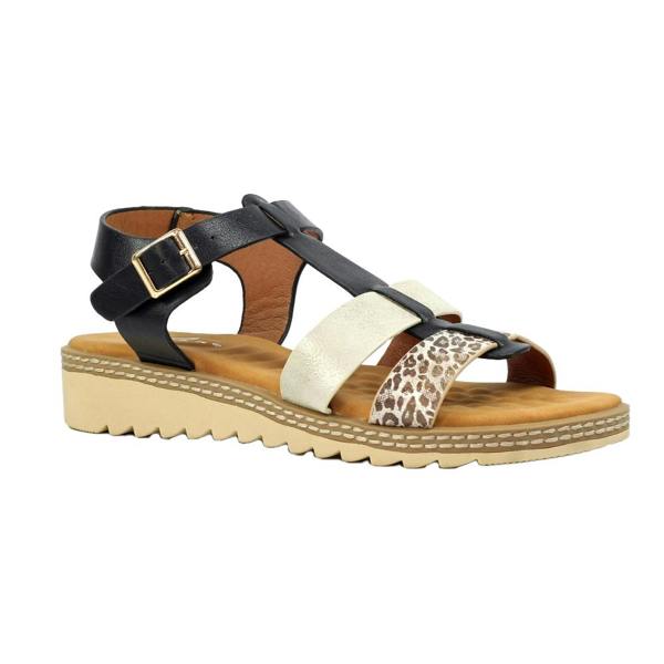 Lunar Womens/Ladies Jayla Sandals - Black