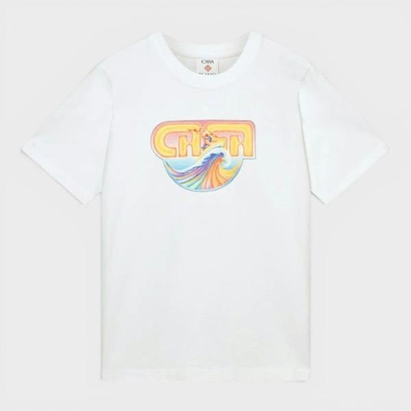 Casablanca Casa Surf Printed T-Shirt White