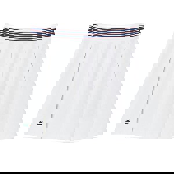 Lacoste Womens/Ladies Piqué Tennis Skirt - White/Blue - 
