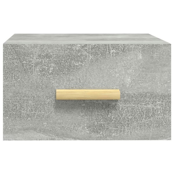 Berkfield Wall-mounted Bedside Cabinet Concrete Grey 35x35x20 cm