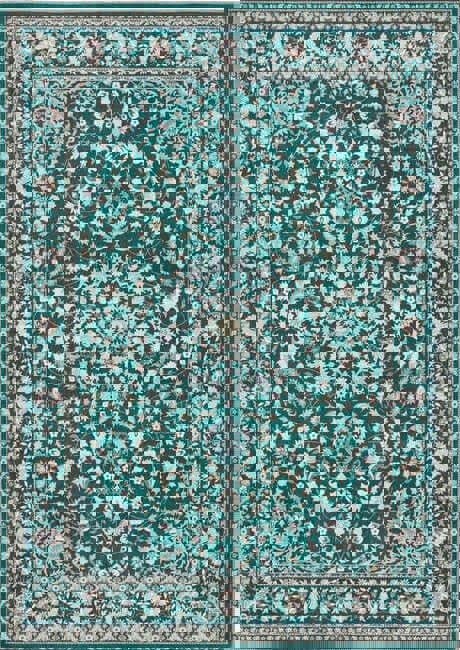 The Rugs Eco-Washable Green Vintage Rug | Soft & Durable