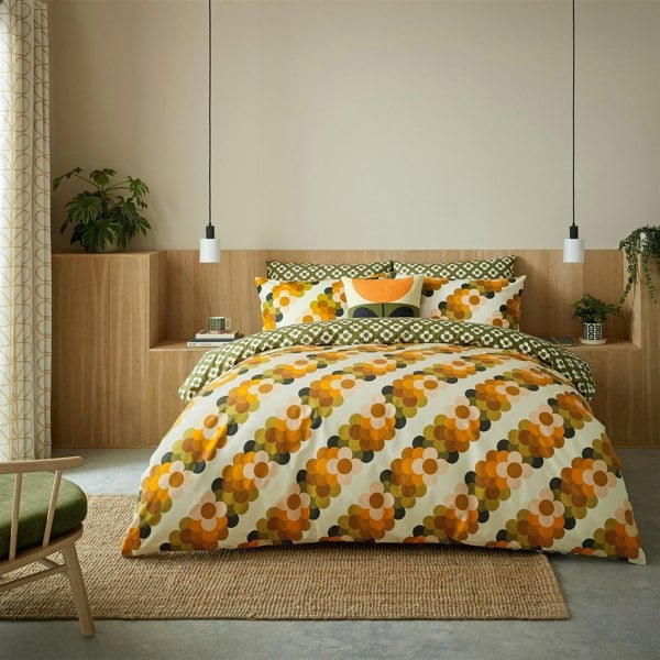 Orla Kiely Retro Flower Stripe Duvet Cover Set Bedding