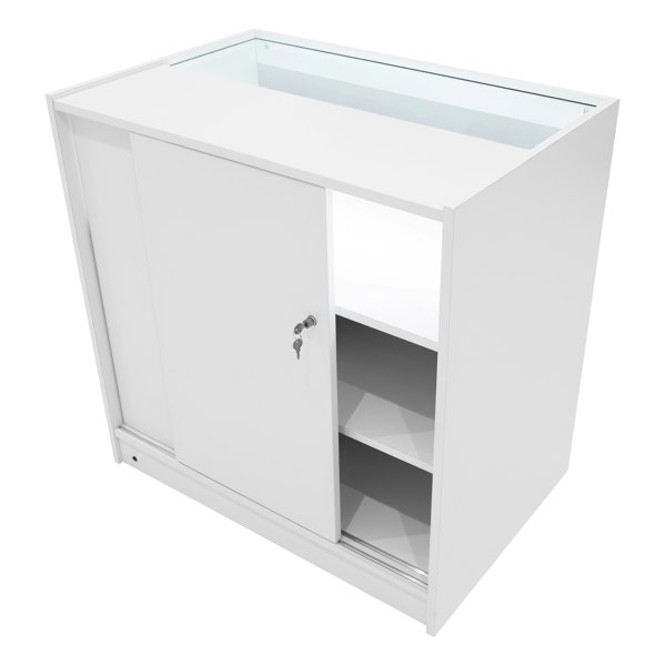 Monstershop Theseus LED Shop Counter Set LM60 & 2 x B900 - White