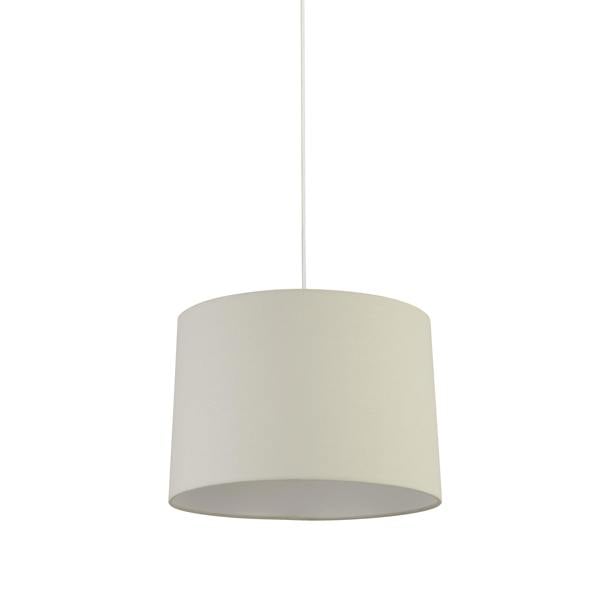 Lighting Collection Ivory Tappered Linen Shade D40Cm
