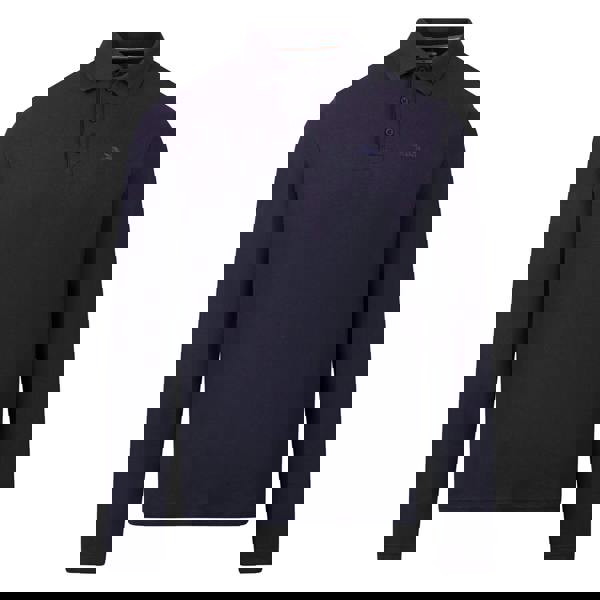 Trespass Mens Leblanc Long-Sleeved Polo Shirt - Navy