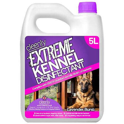 Cleenly Extreme Kennel Disinfectant, Deodoriser, and Cleaner (5L) - Lavender Fragrance