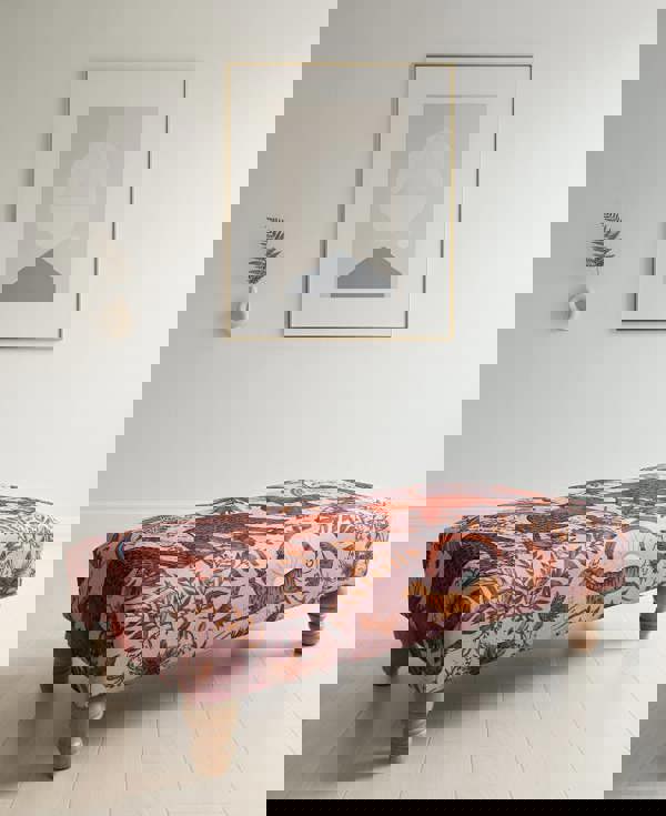 ISTOOLS Premium Pink Elephant Printed Footstool Pouffe Ottoman – Made to Measure