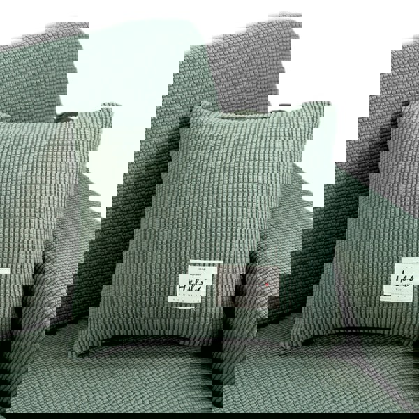 Anypillow Pillowcase 45X45Cm Cypress Green Polyester Thick Stretchable Cushion For Living Room