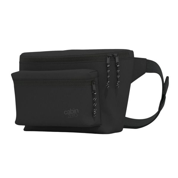 CabinZero Flicker Bag 4L, 3-Way Wearable Hip Pack with Body-Hugging Fit & Front Pocket