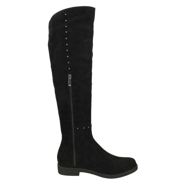 Spot On Ladies Spot On Mid Heel Knee High Boots