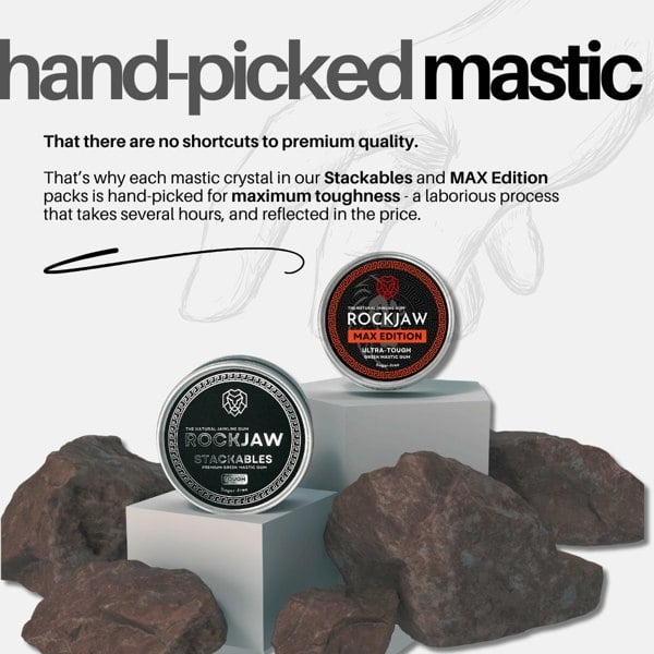 ROCKJAW Stackables | Premium Hand-Picked Tough Mastic Gum
