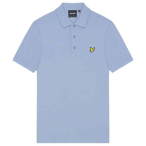 Lyle & Scott Branded Chest Logo Crafted Blue Polo Shirt S