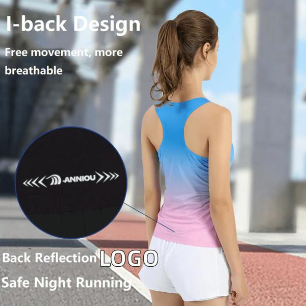 Anniou Seamless Gradient Marathon Vest