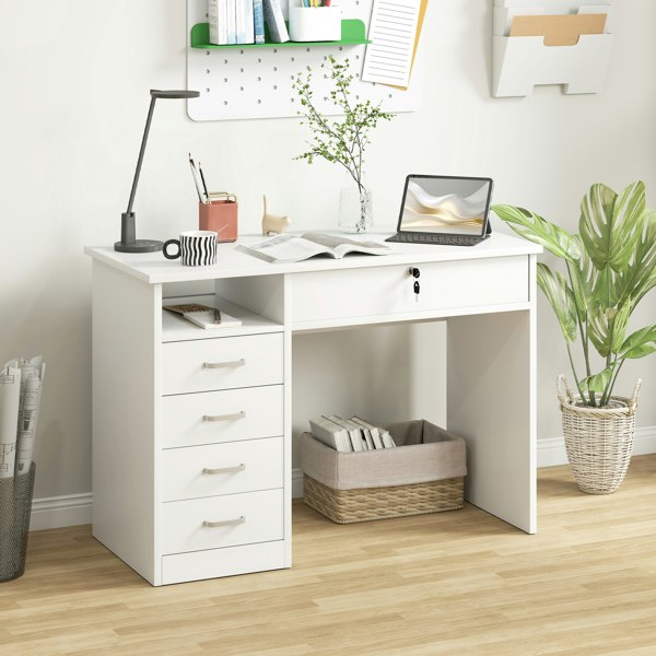 Desk with Shelves