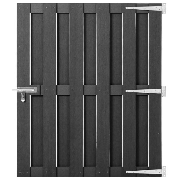 Berkfield Garden Gate WPC 100x112 cm Grey