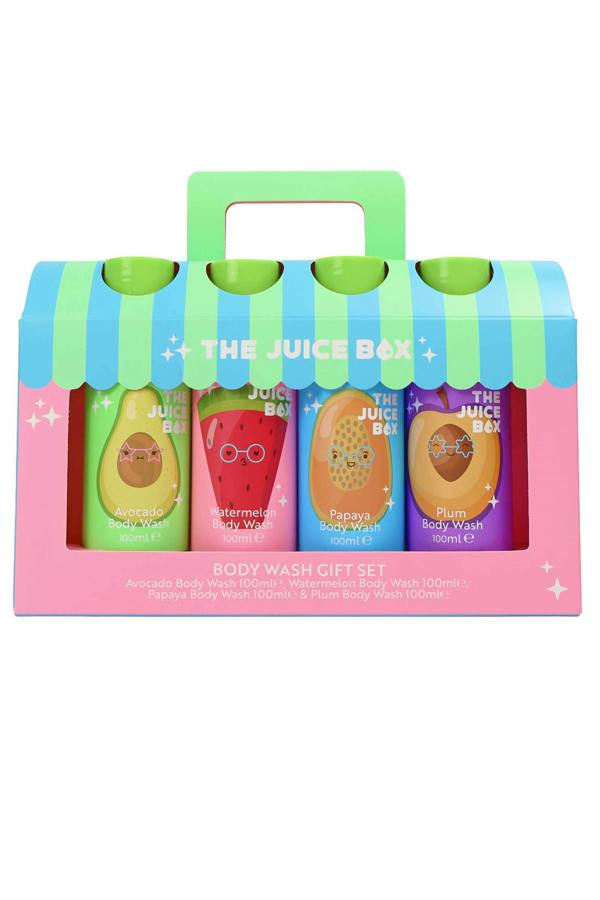 The Juice Box Body Wash Gift Set 4 x 100ml Avocado,Watermelon,Papaya and Plum