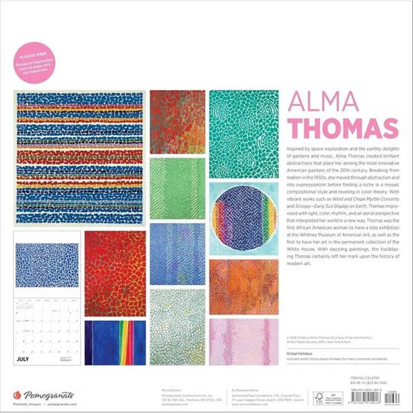 Alma Thomas Calendar 2027, Wall Calendars, Month To View, Art, Gift