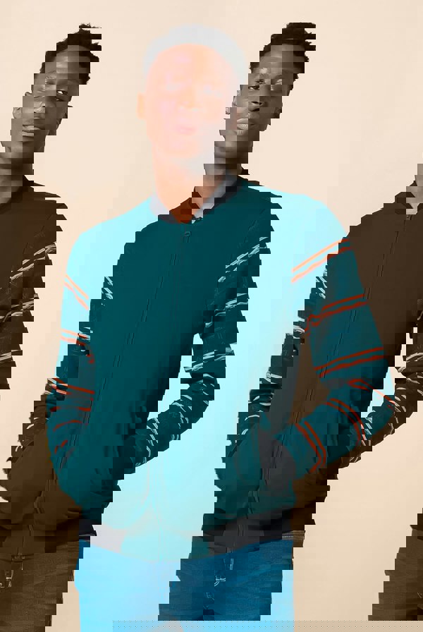 ENORSIA Mens  Zip Through Bomber Jacket