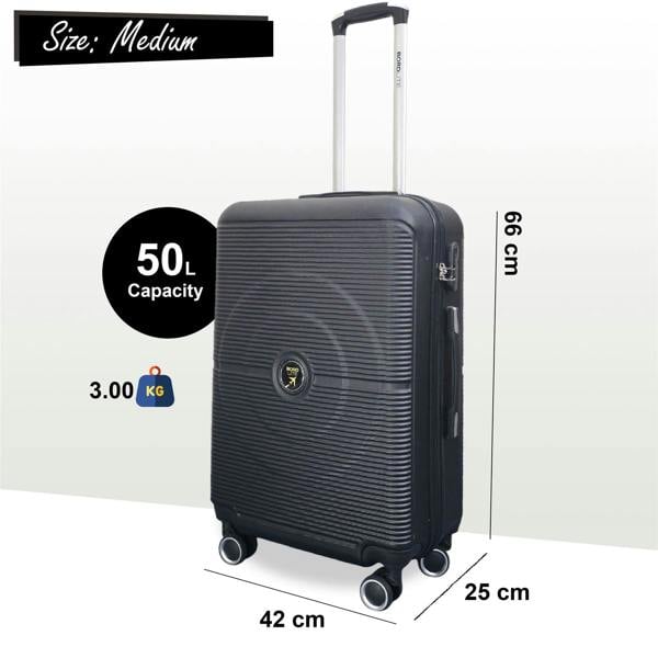 Infinity Luggage Robust ABS Hard Shell 8 Wheels Luggage Travel Holiday Cabin Suitcase Set