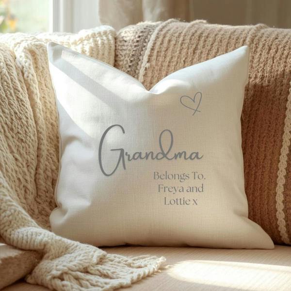 Personalised Grandma - Granny Cushion, Mothers Day Gift, Birthday