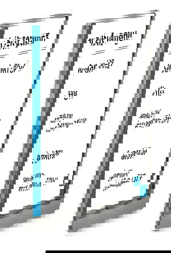 Durable Adhesive CLICK SIGN Wall Mounted Door Sign Holder | A4 | Graphite Grey