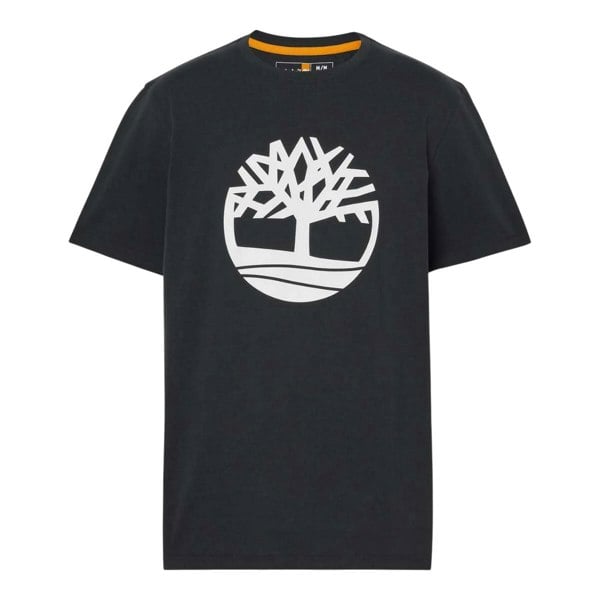 Timberland Mens Northwood Tree Logo Short-Sleeved T-Shirt - Black