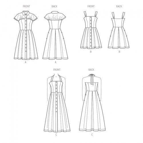 Simplicity Sewing Pattern 9743, Dresses for Women, W2 (20W-22W-24W-26W-28W) - Intermediate