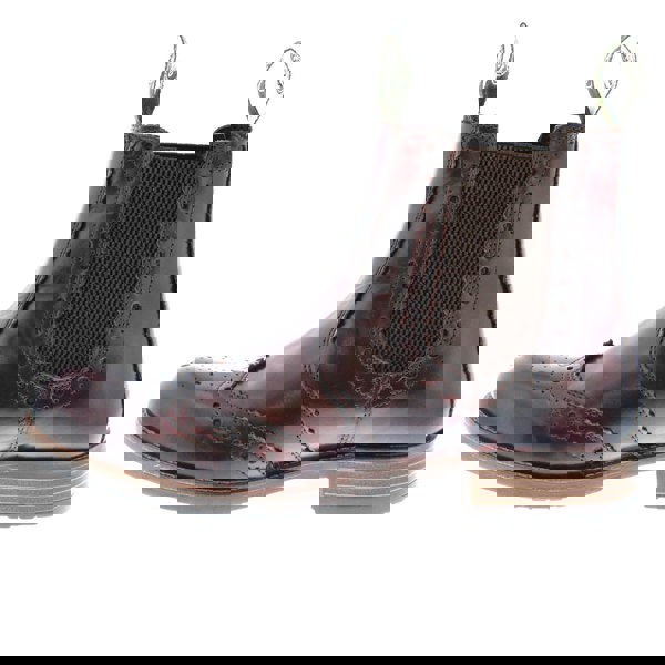 Frank James Chepstow Mens Brogue Chelsea Dealer Cleated Sole Leather Boots